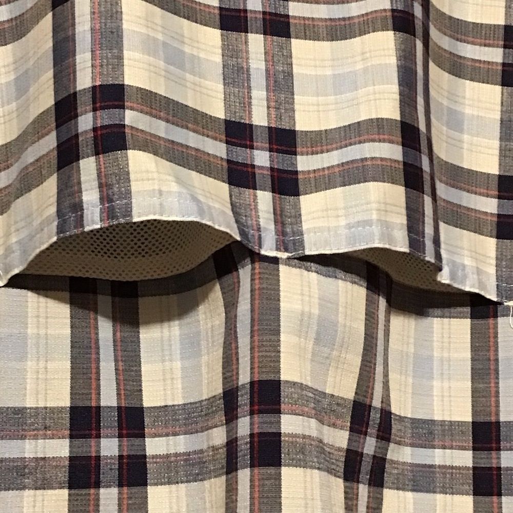 Coleman Blue Plaid Button Up‎ Outdoors Shirt XL - Picture 3 of 8